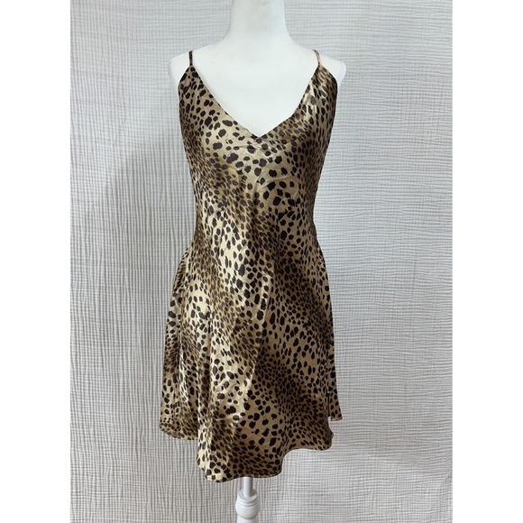 Victoria's Secret Other - VTG Y2K Victoria's Secret Leopard Print Slip Dress Nightie Lingerie Sz Large